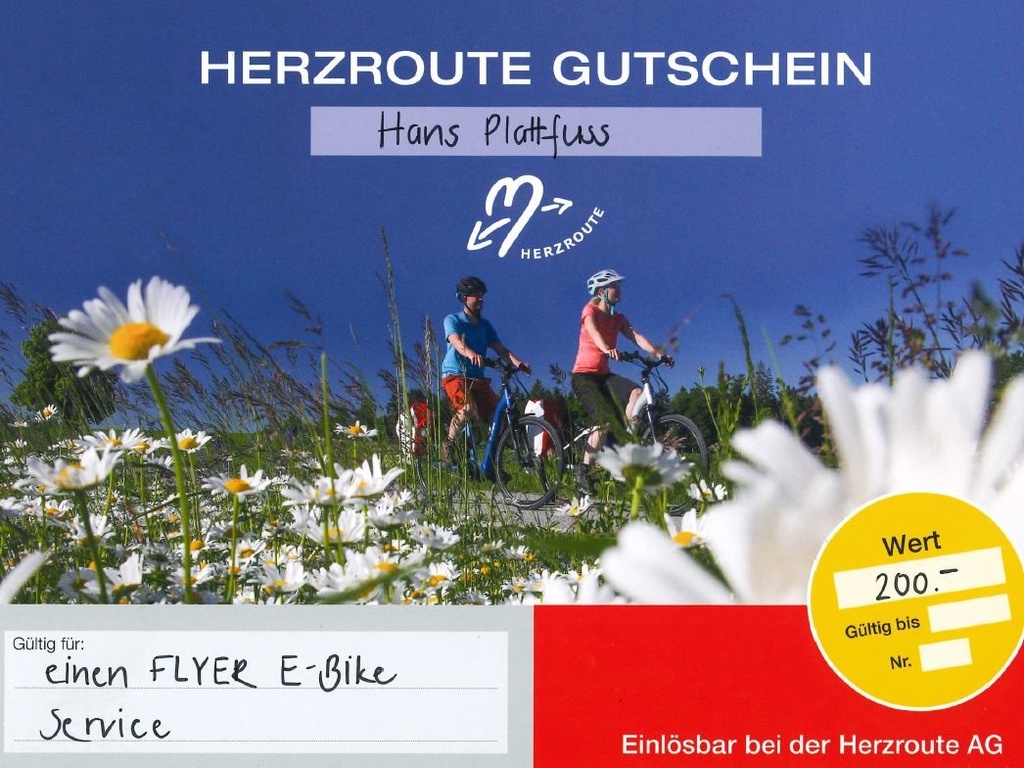 Gutschein E-Bike Shop CHF 200